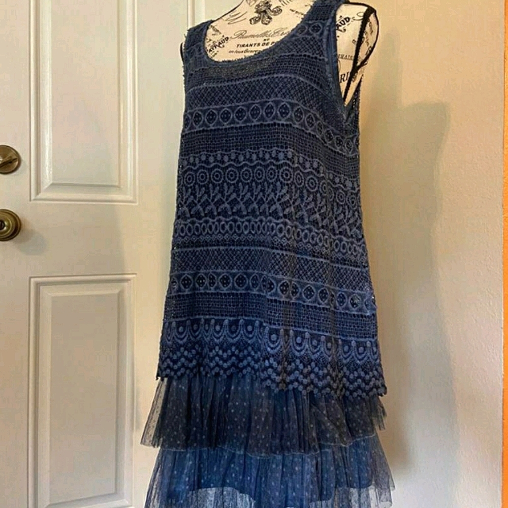 NWOT Indigo Thread Co. Tunic Top